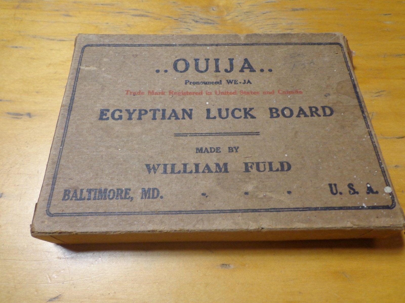 Fuld Ouija Board Set 1185