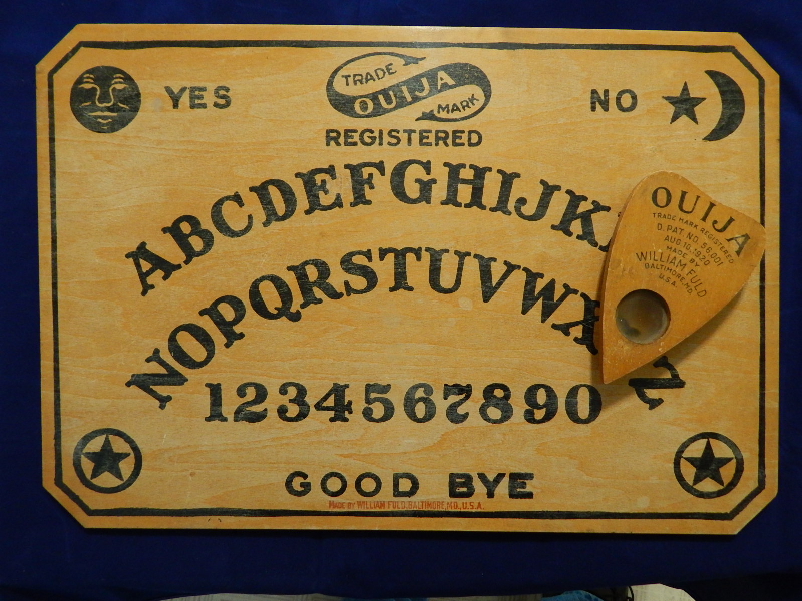 Fuld 1935 Ouija Board #OBSet 1178