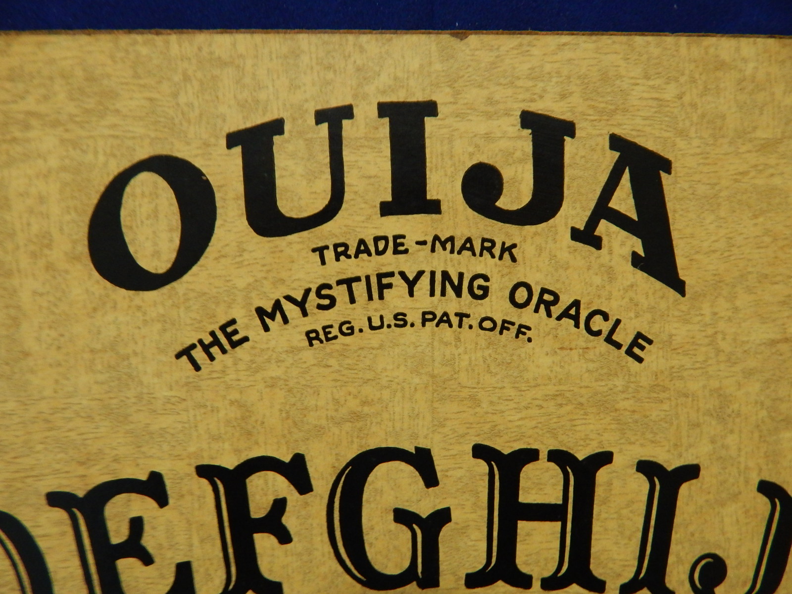 Fuld 1940s Parquet Ouija Board #OBSet 1180